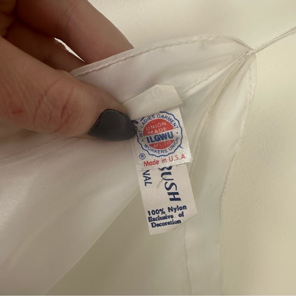 Sidney Bush Coverage Petticoat Size 10 White Made in U.S.A Wedding Formal - Picture 9 of 10